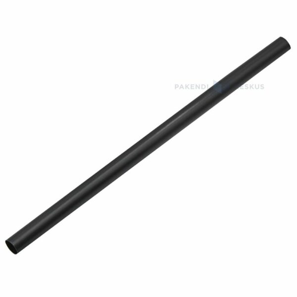 Uudelleenkäytettävä pilli, musta 150mm/7mm. 500kpl/pkt 14pkt/ltk
