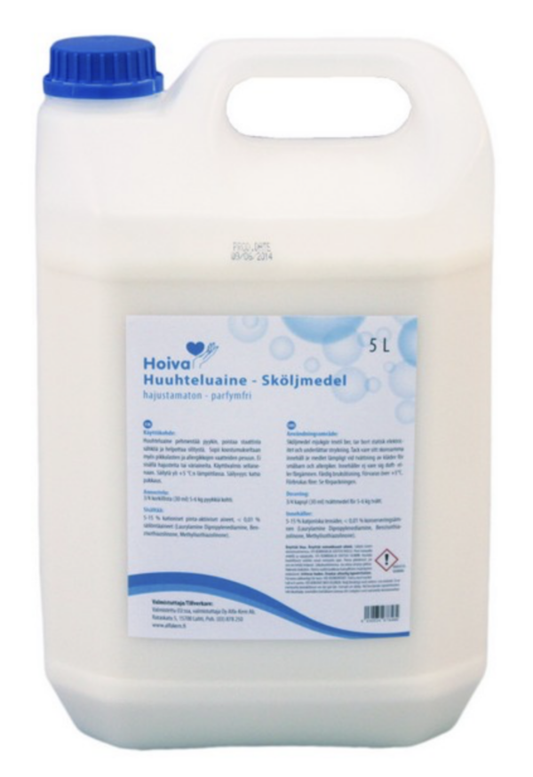 Hoiva Hajustamaton huuhteluaine, 5L kanisteri