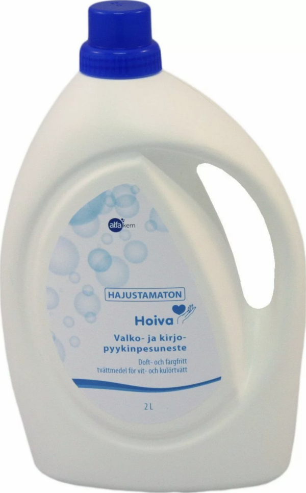 Hoiva Hajustamaton valko- ja kirjopyykinpesuneste 2L