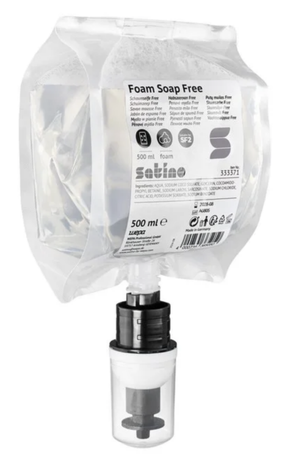 Satino by Wepa, Vaahtosaippua, tuoksuton, täyttö 500ml