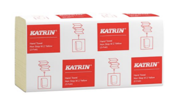 Katrin Non Stop M käsipyyhe 2-krs Z-taitto keltainen 2835ark