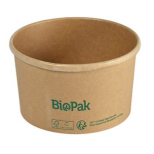Duni Ronda Slim kulho Ø117x74mm kartonki/PLA 550ml ruskea 35kpl + kannet 35kpl