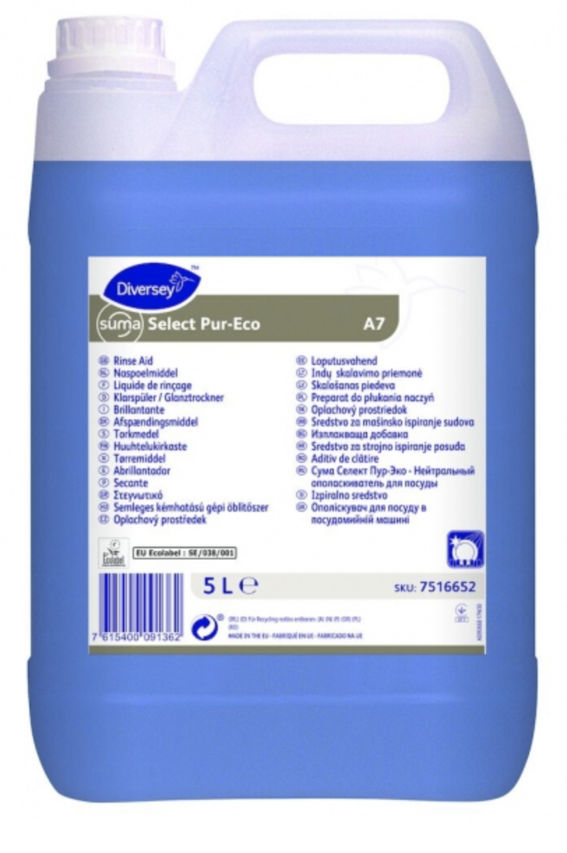 Diversey Suma Select Pur-Eco (free) A7 huuhtelukirkaste 5l