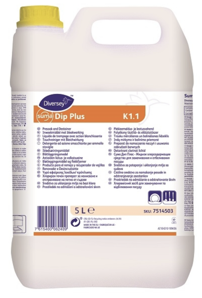 Diversey Suma Dip Plus K1.1 liotus- ja valkaisuaine 5L