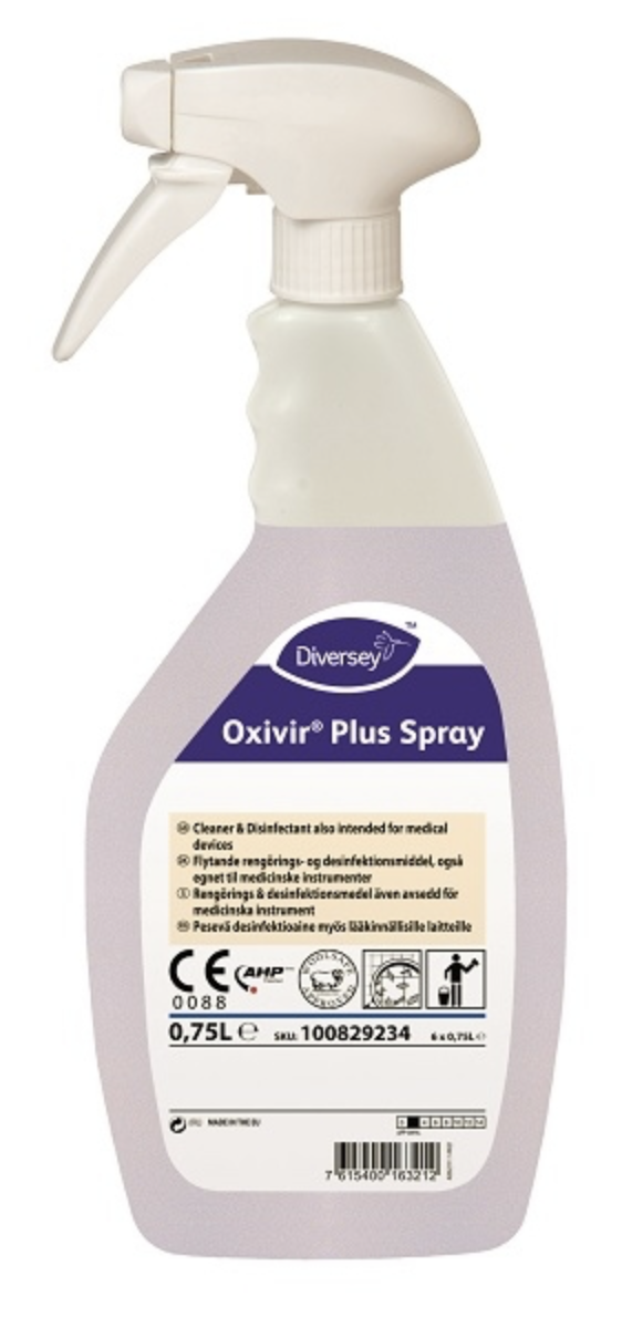 Diversey Oxivir Plus Spray desinfioiva puhdistusaine 750ml