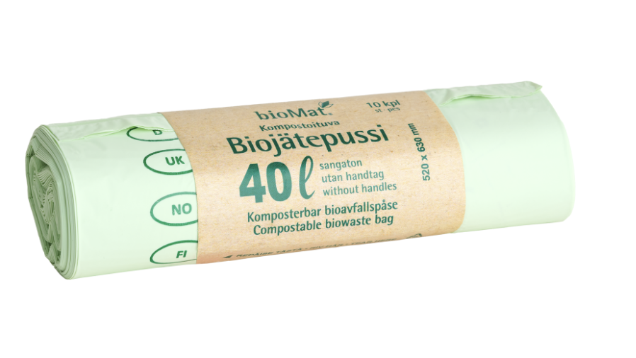 BioMat 40 l biopussi, 10 kpl/rll, 16 rll/ltk
