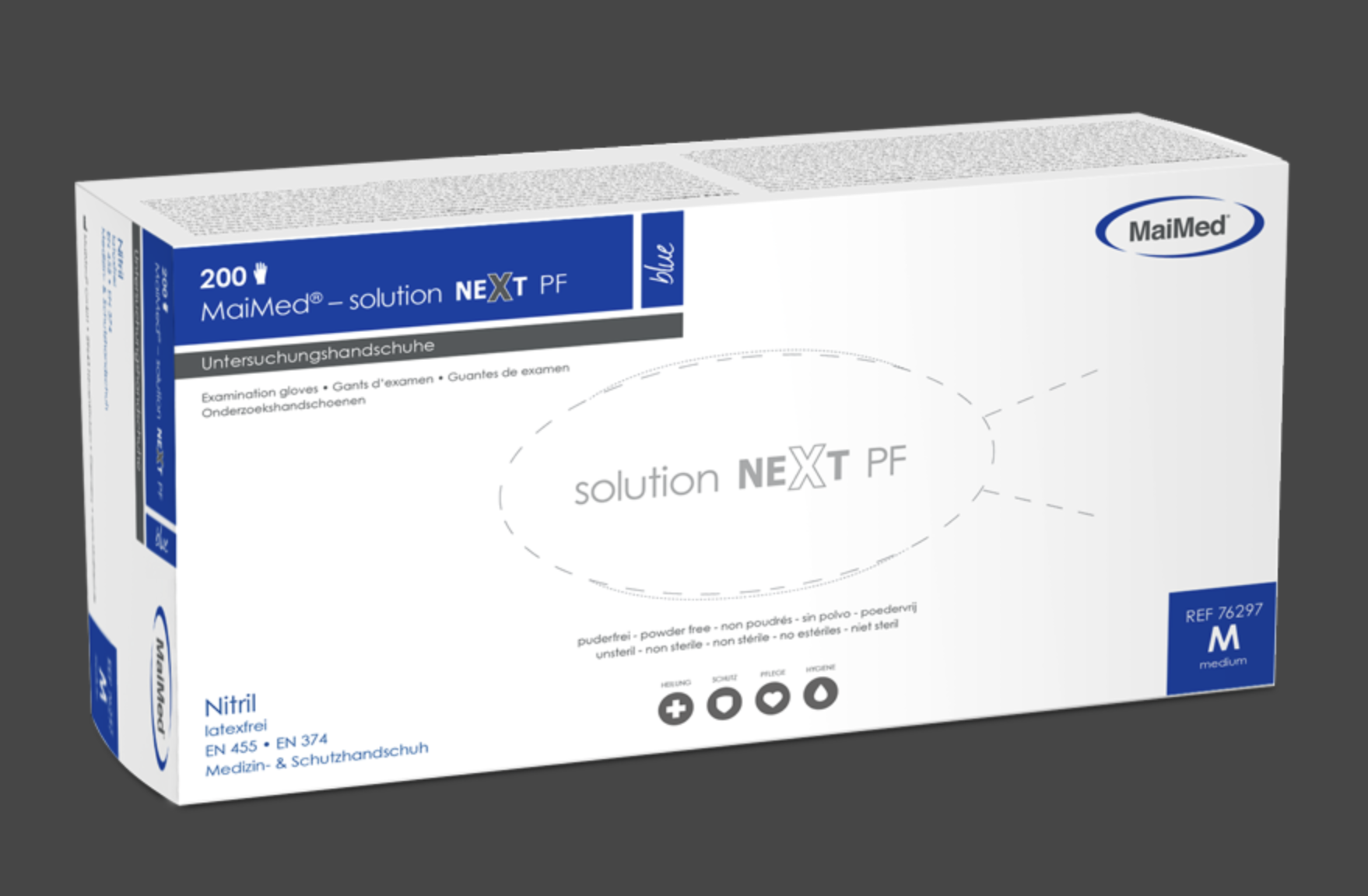 MaiMed® solution NEXT PF -nitriilikäsine