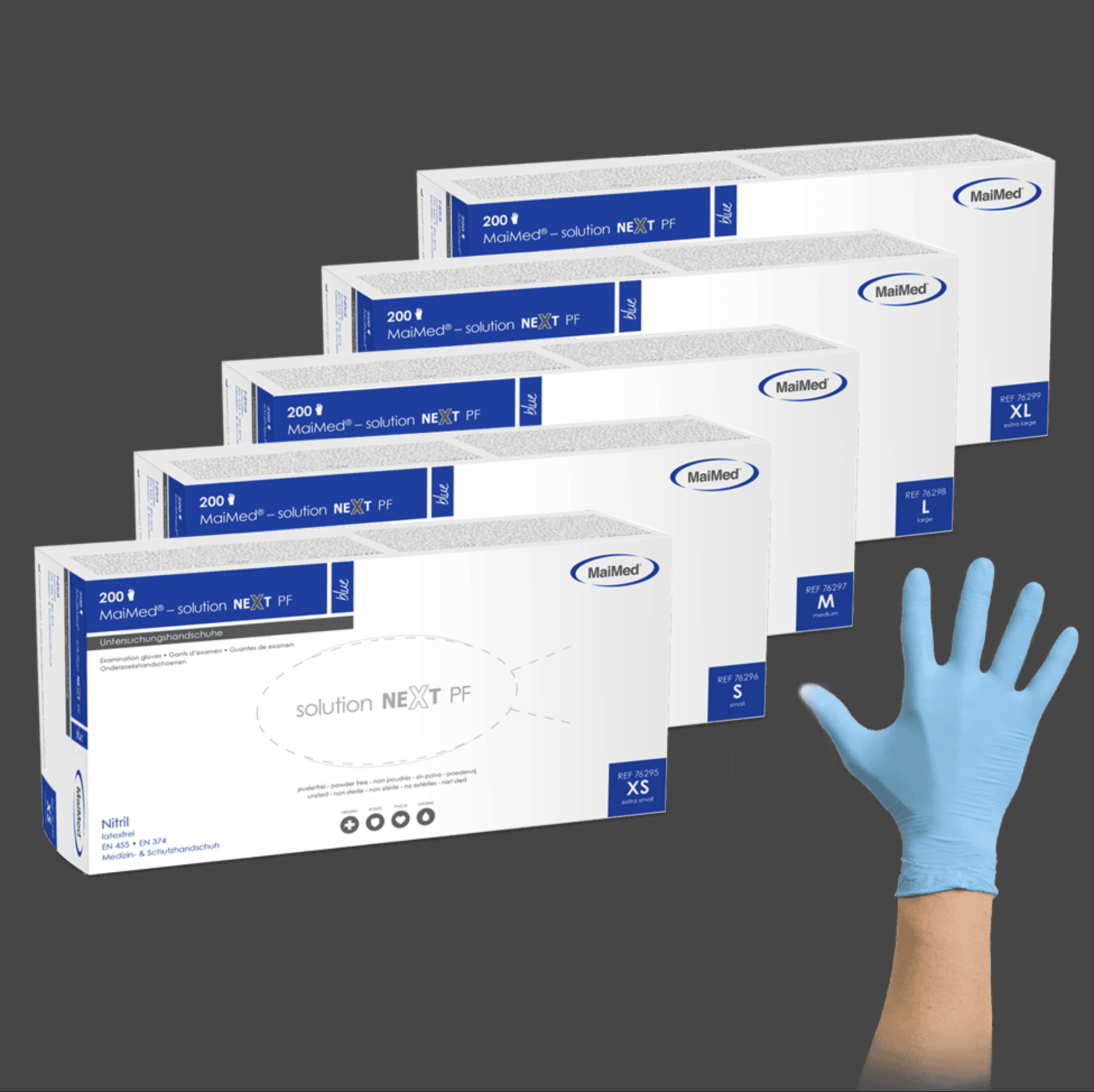 MaiMed® solution NEXT PF - Nitriilikäsine - 200kpl - Image 2