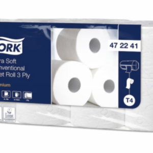 Tork T4 Extra Soft wc-paperi (Premium) valkoinen, 3-kert. 40 rll/sk 472241